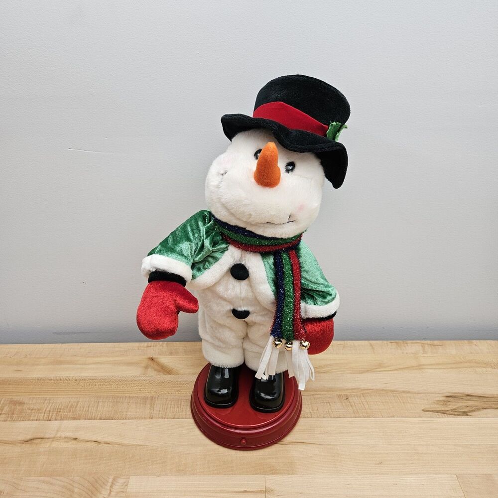 Gemmy Animated Snowman Christmas Shake Your Groove Thing Spinning Booty Shaker
